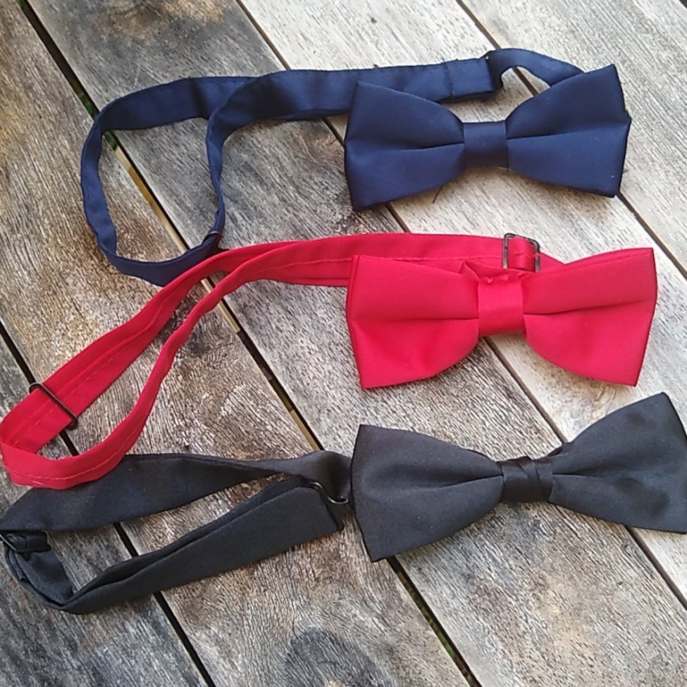 Satin BowTies - Three Colors